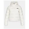 The North Face Tnf W Hyalite Dwn Hoodie Jkt Wht Dune Piumino Capp Bianco Donna
