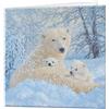 3D LiveLife Biglietto di Auguri - Famiglia Nordica di Deluxebase. Biglietto Colorato in 3D con Orsi Polari per ogni occasione ed età. Opera d'arte originale della famosa artista Beth Hoselton