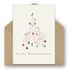 Pusteblume Grusskarten 25/50 biglietti di Natale riciclati con buste, design elegante dell'albero di Natale (25 pezzi)