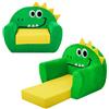 alldomess Poltroncina per Bambini 2-in-1,Cartoon Comodi Sedia Bambini | Poltroncina per Trasformabile in Lettino Stabile Divano Morbido Letto Bambina per Soggiorno Sala Giochi