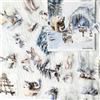 Ta Merry Scrapbooking Adesivi per Scrapbooking Accessori Ta Merry Stickers PET Clear Sticker Book 20 Fogli Bullet Journaling Adesivi Decorativi per Album Fai da te(Foresta di neve)