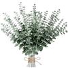 Wekuw Piante Eucalipto 3 Stili di Artificiali Rami Decorativi per Vaso Foglie Finte per Decorazioni Foglie Eucalipto Artificiali per Balcone Matrimoni Casa Festa (30 Foglie di eucalipto artificiali)