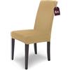 sh SCHEFFLER-HOME LIVE HOMESTYLE SCHEFFLER-HOME Housse de chaise élastique « Mia » en microfibre/lot de 6 / beige/housse de chaise élégante/revêtement pour chaises et sièges