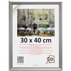 3-B - Cornice portafoto modello Mori in argento - 30 x 40 cm - Cornice in legno, portafoto, portadocumenti con vetro acrilico