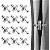 TGKEAIY 12 Paia Calamite per Tende da Interno, 20mm Rimovibile Fermatende Chiusura Magnetica a Prova di Perdite, Durevole Magneti per Tende, per Camera Letto, Soggiorno, Bagno, Cucina, Ufficio