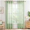 MRTREES Tenda Verde Salvia 140x225 CM, 2 Pezzi, Tende per Casa Eleganti e Moderne, Camera da Letto e Soggiorno, Tenda Decorativa con Occhielli Ideale per Interni