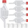 TTYSHIP® 5 Pezzi Gorgogliatore Fermentazione, Airlock Fermentazione in Plastica Trasparente con 5 Tappo Gorgogliatore per Fermentare Vino e Birra