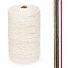 FORBELL Filo per macramè, filo di cotone premium da 2 mm x 300 m, per lavori fai da te (naturale (2 mm))