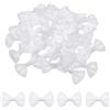 QUARKZMAN 30Pz Fiocchetti Bianco 3.8x2.5cm Fiocchi Nastro Raso per Creazioni Regalo Fiocco Piccoli per Decorazioni all'Ingrosso Mini Fiocchetti Natalizi