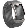 JUKMO Cintura a cricchetto per uomo, cintura tattica in nylon con fibbia automatica a scorrimento, taglio regolabile per adattarsi (Grigio, Per Vita 20-40 (Lunghezza 47))