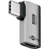 goobay Adattatore USB-C 240 W 40 Gbit prolunga 90° orizzontale USB 4 (maschio a femmina) / USB 4.0 Adpter 8 K @60 Hz, retrocompatibile USB 3.1, USB 2.0/74441