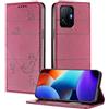 XINYEXIN Custodia per Xiaomi 11T Pro 5G / Xiaomi 11T 5G, Cover a Libro in Pelle PU con Blocco RFID, Slot per Carte, Supporto, Protezione Completa Antiurto - Rosso