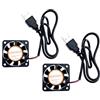 JZK 2 mini ventola di raffreddamento USB da 40 x 40 x 10 mm DC 5 V con fili, 4010 piccola ventola di raffreddamento silenziosa da 40 mm, ventola con connettore USB, ventola DC brushless da 4 cm 5 V