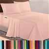Elegant Comfort Lussuoso set di lenzuola in microfibra 1500 di alta qualità, 4 pezzi, profondità 45-61 cm, con angoli extra profondi, ultra morbide, per letto queen, colore: rosa cipria