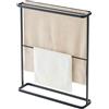 Yamazaki 7466 TOWER Bath Towel Hanger, black, Steel, 65 x 15 x 75 cm
