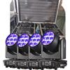 YOUBAIXIA Fascio LED Sharpy 4PZ/Lyre + Wash 7x40W 4 in1 RGBW Zoom testa mobile DMX per NightClub Dj Disco Party Bar Attrezzature per illuminazione scenica