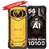 DOOGEE Smartphone robusto DOOGEE S200 X 5G 32GB+512GB, schermo 6.72" FHD+ IPS 120Hz, batteria 10100mAh, Dimensity 7050, telefoni mobili con IA
