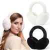 Dwenarry Scaldaorecchie da donna, invernale, in peluche, pieghevole