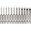 Saipor Set di 12 punte magnetiche per cacciavite, 1/4 di pollice con gambo esagonale a testa piatta, lunghezza 5 cm, SL2/2,5/3/4/5/6 punte per trapano elettrico, set di 2