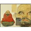 Bambola popolare Fushimi Daruma firmata da Dohachi Japan figura tradizionale ...