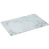 5 five simply smart 5five - Tagliere in vetro effetto marmo - Bianco - 30 x 20 cm - Multiuso, antigraffio - Per la cucina, protegge il piano di lavoro