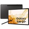 Samsung Galaxy Tab S8+ 256GB - Argento - WiFi - refurbished
