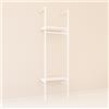 Plus TP K21 struttura bianca con 2 mensole e 1 appenderia 66 cm