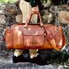 Fatto a mano Borsa in pelle da viaggio uomo 28" bagaglio borsone notte borsone vintage bor...