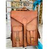 Fatto a mano Zaino borsa in vera pelle 100% vera sicura zaino vintage laptop marrone vero ...