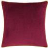 furn. Riva Paoletti Meridian Grande Cuscino Quadrato Cover- Paoletti Meridian, Black-Contrasting Oro Bordi tubolari, Giallo, 55 x 55 cm, Poliestere, Maroon/Moss, 55 x 1 x 55 cm