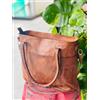 PARRYS LEATHER WORLD Borsa shopper vintage da donna in vera pelle di capra borsa Heritage