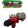 Generic Trattore Agricolo con Rimorchio - Carro Cisterna, Aratro, Porta Animali - Giocattolo a Frizione per Fattoria (CISTERNA)