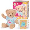 BABY born Orsacchiotto Azzurro 835388 - Orsacchiotto di peluche da 36 cm - Include completino azzurro e accessori - Può indossare gli abiti di BABY born da 43cm - Età: 0+ anni