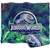 LOGOVISION Jurassic World Jurassic World Jungle Logo Coperta super morbida al tatto setoso - 152 x 127 cm