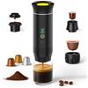 MMOBIEL Macchina Caffè Portatile Macchina da Caffè Espresso Elettrica con Anti-Scivolo, Riscaldante & USB-C - Compatibile con Capsule & Caffè Macinato per Viaggio, Campeggio, Casa, Auto, Ufficio