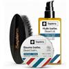 Sapiens Barbershop Kit Cura Uomo - Olio Bio + Balsamo Bio + Spazzola in Setola di Cinghiale per Barba - Essenziali per la Cura