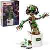 LEGO 76297 Marvel Dancing Groot, giocattolo animato costruibile Guardiani del...