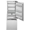 BERTAZZONI RBM75S5FPNS Frigorifero Combinato, Incasso, 75 cm, Panel Ready, Serie Heritage, Ice-Maker, Distributore d'Acqua, 323L Frigorifero, 126L Congelatore, Dual Cooling Total No-Frost, Nuova Classe E