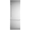 BERTAZZONI RBM75S5FPNS + 901605 + 901466 Frigorifero Combinato, Incasso, 75 cm, Acciaio inox, Serie Master, Ice-Maker, Distributore d'Acqua, 323L Frigorifero, 126L Congelatore, Dual Cooling Total No-Frost, Nuova Classe E