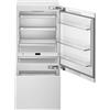 BERTAZZONI RBM90S5FPNS Frigorifero Combinato, Incasso, 90 cm, Panel Ready, Serie Modern, Ice-Maker, Distributore d'Acqua, 399L Frigorifero, 157L Congelatore, Dual Cooling Total No-Frost, Nuova Classe E