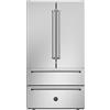 BERTAZZONI REF904FFNXTC + 901248 Frigorifero French Door, Libera Installazione, 90 cm, Acciaio Inox, Serie Master, 449L Frigorifero, 187L Congelatore, Nuova Classe E