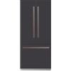 BERTAZZONI RFD90S5FPNS/24 + 901660 + 901659 Frigorifero French Door, Incasso, 90 cm, Carbonio, Serie Professional, Ice-Maker, Distributore d'Acqua, 389L Frigorifero, 157L Congelatore, Total No-Frost, Nuova Classe E