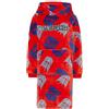 Transformers Felpa con cappuccio oversize indossabile - 10-12 anni 152 cm rosso, Rosso, 10-12 Years