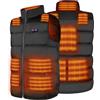 DR.PREPARE Gilet Riscaldato Uomo Donna 3 Livelli di Calore 10 Zone di Riscaldamento Pulsanti Intelligenti Taglia Regolabile Giacca Riscaldata Leggera per Escursionismo (Batteria non Inclusa)