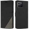 SONWO Cover per Honor X8 5G Custodia, Flip Caso in PU Pelle Case Cover Premium Portafoglio Custodia per Honor X8 5G, Supporto Stand, Slot per Schede, Nero