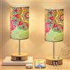 Bellaluma Set 2 Lampade da Comodino Touch LED con Porta USB, Abat Jour Moderne Dimmerabili 3 Livelli, Lampade Camera da Letto o Salotto, Lampadine Incluse, Regalo Premium Design (2 pezzi Bohémien)