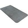 Comart - Tappeto Tahiti Bagno - 45x75 cm - Ultra Assorbente - Tappetino Sottile Salvaspazio - Morbido sotto i Piedi - Traspirante - Asciugatura Rapida - Antiscivolo - Lavabile in Lavatrice - Grigio