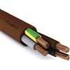 DIMELITALIA Sezione Conduttore 7G1,5mmq, CONFEZIONE 1 *** Cavo elettrico gommato marrone multipolare fs18or18