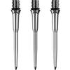 Mission Darts Punti di conversione delle freccette Mission Titan Pro Titanium converte punta morbida in acciaio, Argento liscio.