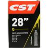 CST 71702, Camera d'Aria per Bicicletta. Unisex Adulto, Nero, 28 x 1 1/8-1.75 28/47-622/635 DV40 mm